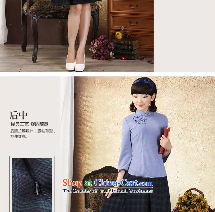A Pinwheel Without Wind Guffy retro Yat elegant plaid body skirt the fall of Chinese ethnic body female skirt Doi green L picture, prices, brand platters! The elections are supplied in the national character of distribution, so action, buy now enjoy more preferential! As soon as possible.