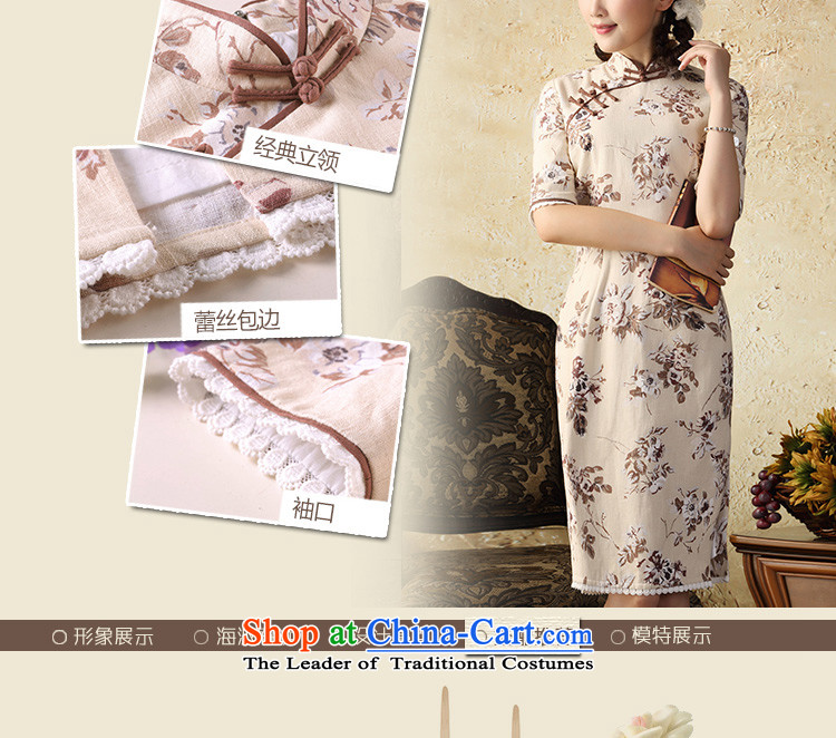 A Pinwheel Without Wind 瑢 Yat cotton linen dress in spring and autumn 2015 Stamp qipao improved stylish Sau San cotton linen dresses suits Kani Wong M picture, prices, brand platters! The elections are supplied in the national character of distribution, so action, buy now enjoy more preferential! As soon as possible.