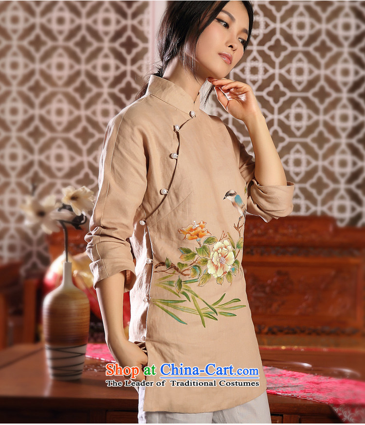 The tree of ink on bird autumn and winter new products hand-painted cotton linen Tang Dynasty Chinese Han-girl shirt national wind jacket retro , prices, picture M brand platters! The elections are supplied in the national character of distribution, so action, buy now enjoy more preferential! As soon as possible.