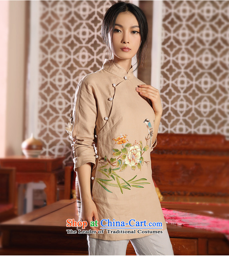 The tree of ink on bird autumn and winter new products hand-painted cotton linen Tang Dynasty Chinese Han-girl shirt national wind jacket retro , prices, picture M brand platters! The elections are supplied in the national character of distribution, so action, buy now enjoy more preferential! As soon as possible.