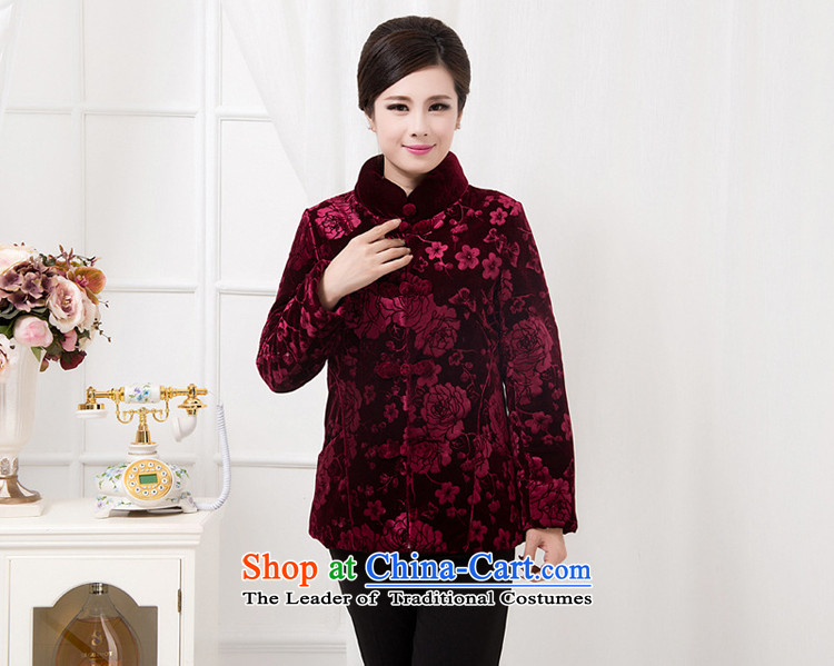 The south-east of winter clothing 2015 fezzes present new Tang dynasty in the countrysides older women's middle-aged female-MOM pack cotton coat jacket purple XL Photo, prices, brand platters! The elections are supplied in the national character of distribution, so action, buy now enjoy more preferential! As soon as possible.