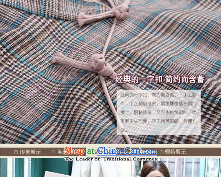 A Pinwheel Without Wind bereaved family love grid Yat cheongsam dress summer improved stylish Sau San new cheongsam dress suit M picture, prices, brand platters! The elections are supplied in the national character of distribution, so action, buy now enjoy more preferential! As soon as possible.