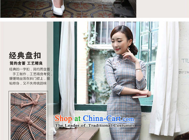 A Pinwheel Without Wind bereaved family love improvements Yat cheongsam dress in spring and autumn 2015 new products of the Republic of Korea retro long skirt suits L photo cheongsam, prices, brand platters! The elections are supplied in the national character of distribution, so action, buy now enjoy more preferential! As soon as possible.