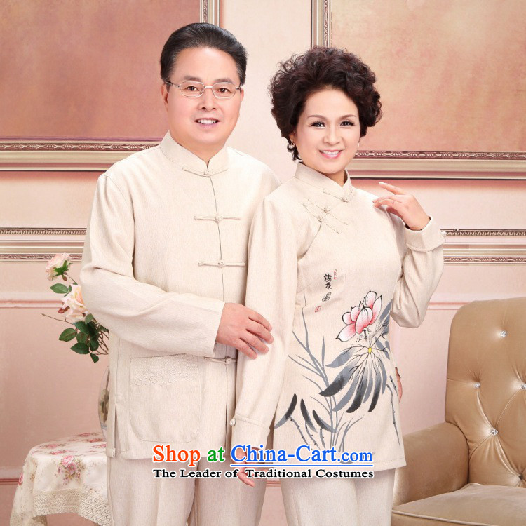 158 Jing in Tang Dynasty older men and women's load spring and fall jacket couples long-sleeved shirt cotton linen pants kit men m White Kit 2XL Photo, prices, brand platters! The elections are supplied in the national character of distribution, so action, buy now enjoy more preferential! As soon as possible.