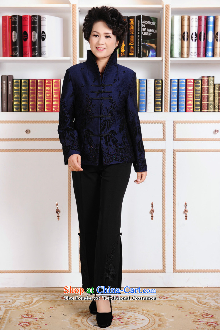 To Jing Ge older female Tang dynasty autumn and winter coats blouses Mock-neck Tang dynasty women's national Dress Shirt robe - 1 Red 2XL Photo, prices, brand platters! The elections are supplied in the national character of distribution, so action, buy now enjoy more preferential! As soon as possible.