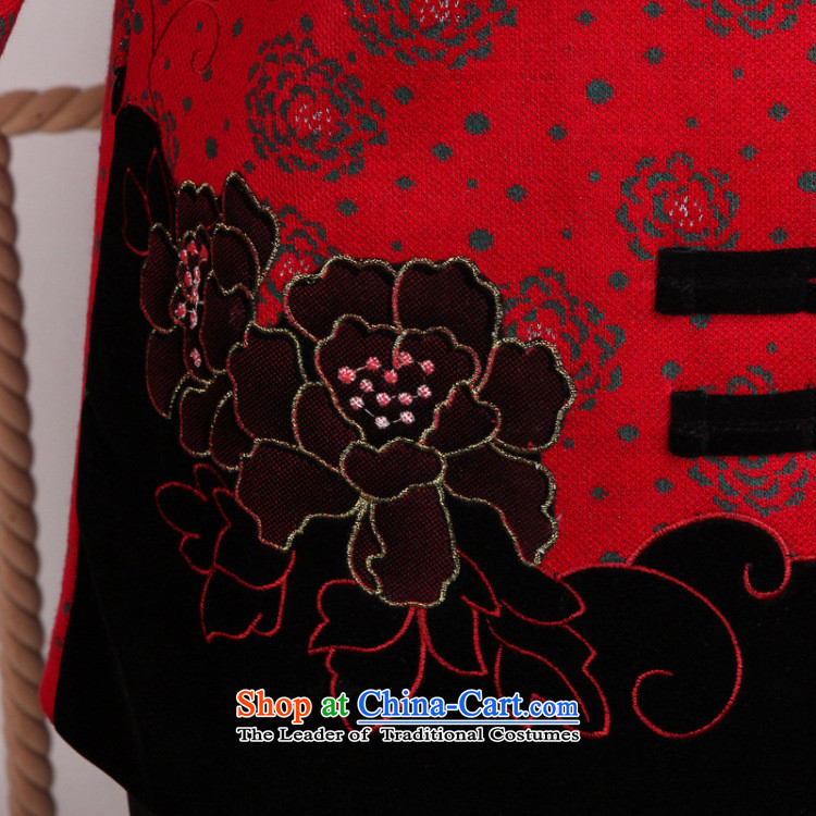 To Jing Ge older female Tang dynasty winter coats blouses Mock-neck Tang dynasty women wool? Tang Dynasty - 1 black jacket red grille spend 2XL Photo, prices, brand platters! The elections are supplied in the national character of distribution, so action, buy now enjoy more preferential! As soon as possible.