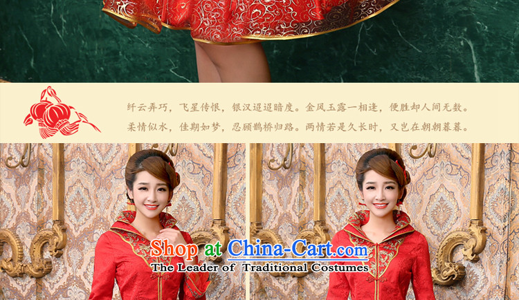 The privilege of serving-leung 2015 new autumn and winter red bride wedding dress Chinese long-sleeved QIPAO) Lanterns bows services winter skirt S picture, prices, brand platters! The elections are supplied in the national character of distribution, so action, buy now enjoy more preferential! As soon as possible.