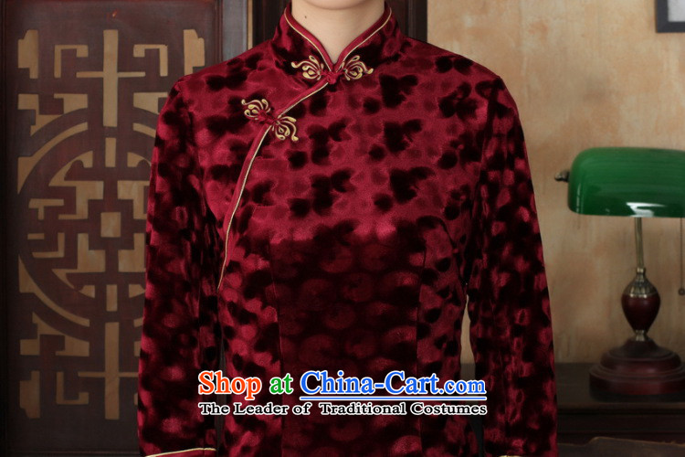 Shanghai, optimize IPO Chinese improved cheongsam dress long skirt superior Stretch Wool cheongsam dress Kim Sau San 7 -A black M picture sleeves, prices, brand platters! The elections are supplied in the national character of distribution, so action, buy now enjoy more preferential! As soon as possible.