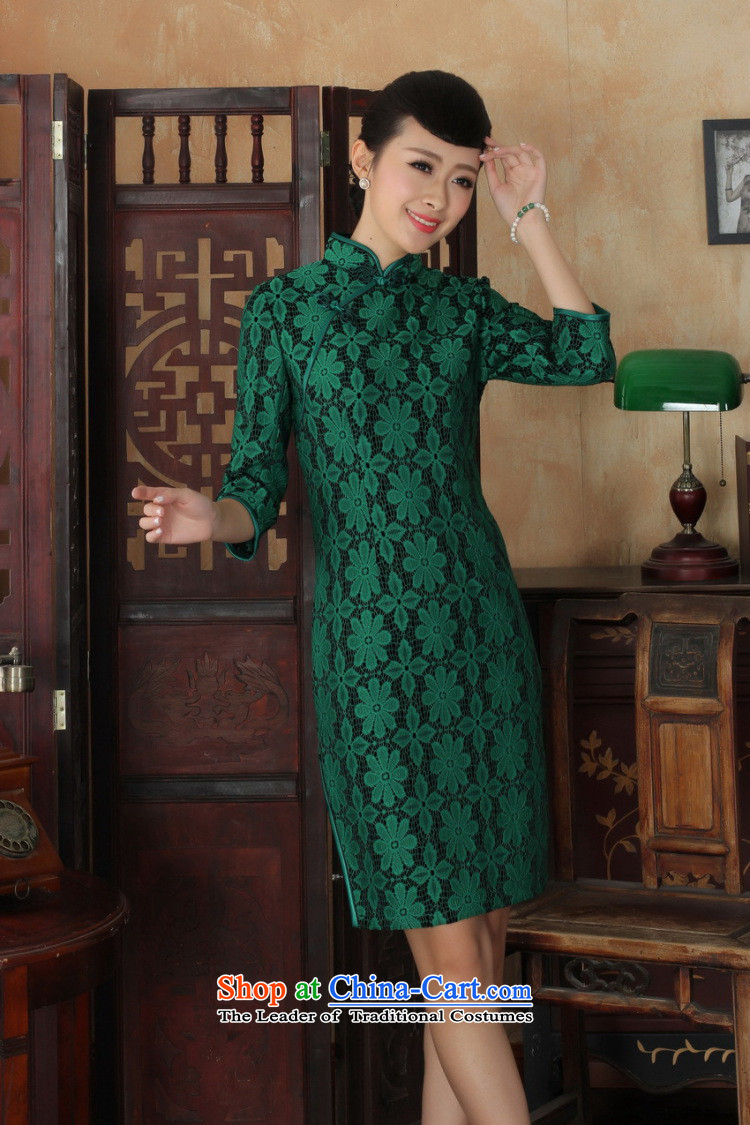 Shanghai, optimize IPO Chinese improved cheongsam dress long skirt Superior elasticity lace cheongsam dress Kim scouring pads Sau San 7 Cuff TD0021 map color XL Photo, prices, brand platters! The elections are supplied in the national character of distribution, so action, buy now enjoy more preferential! As soon as possible.