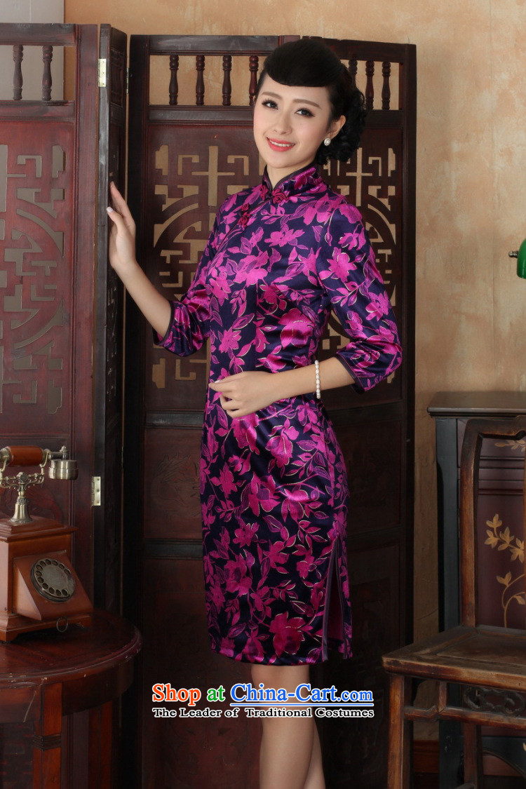 Shanghai, optimize IPO Chinese improved cheongsam dress long skirt superior Stretch Wool cheongsam dress Kim Sau San 7 Cuff Color Picture XL Photo -A, prices, brand platters! The elections are supplied in the national character of distribution, so action, buy now enjoy more preferential! As soon as possible.