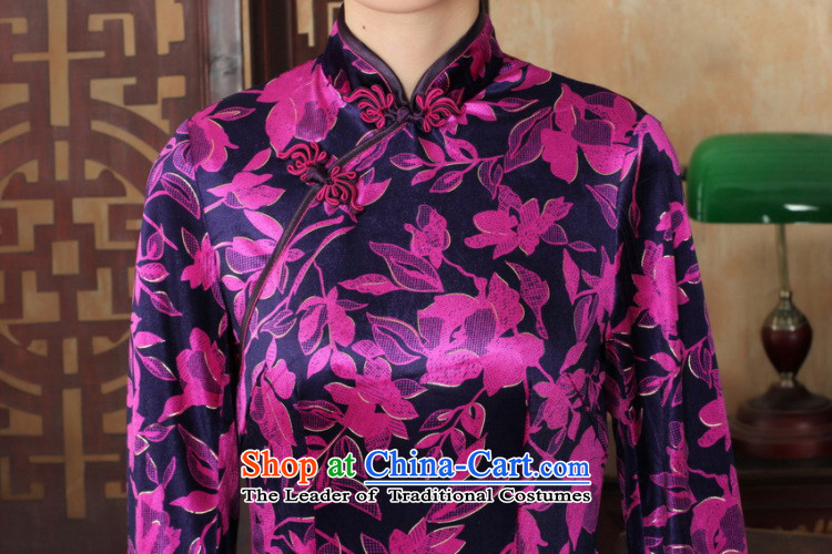 Shanghai, optimize IPO Chinese improved cheongsam dress long skirt superior Stretch Wool cheongsam dress Kim Sau San 7 Cuff Color Picture XL Photo -A, prices, brand platters! The elections are supplied in the national character of distribution, so action, buy now enjoy more preferential! As soon as possible.