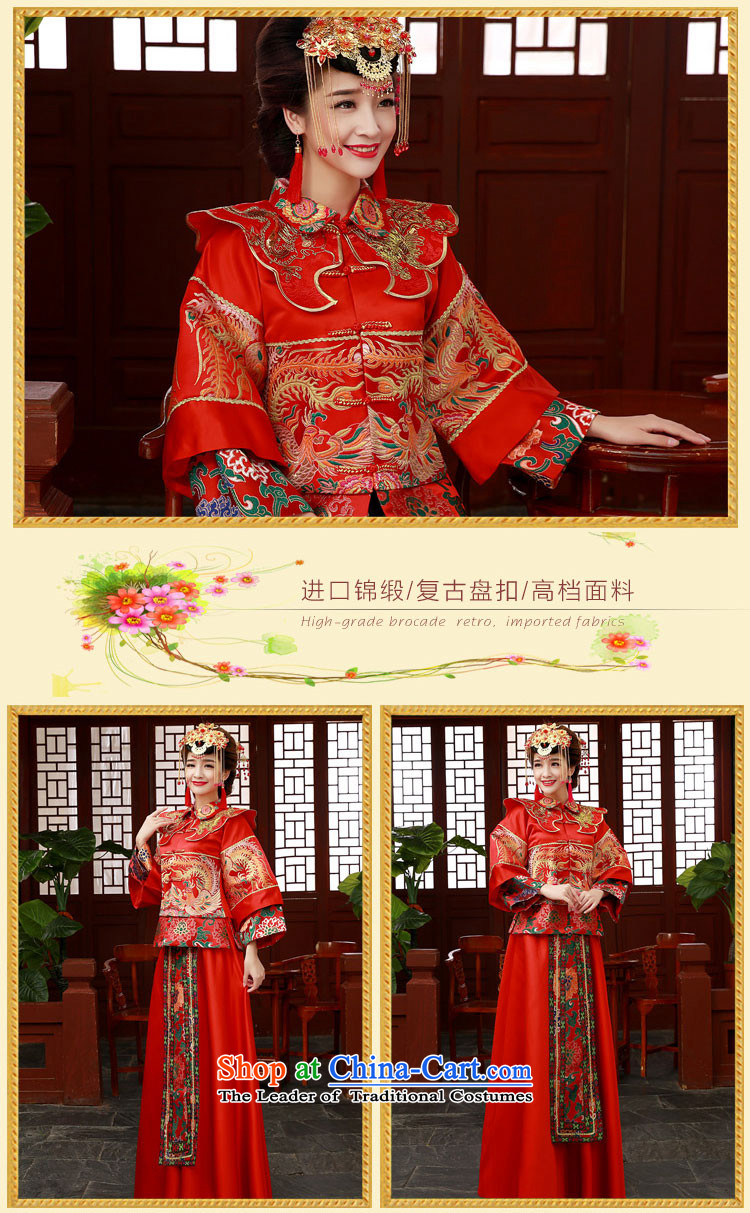 The privilege of serving-leung new bride winter 2014 wedding dress qipao bows to Sau Wo service use su kimono red dragon XL Photo, prices, brand platters! The elections are supplied in the national character of distribution, so action, buy now enjoy more preferential! As soon as possible.