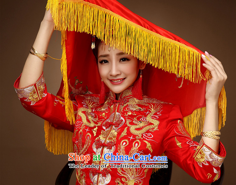 The privilege of serving-leung 2015 new bride-soo Wo Service winter wedding dress longfeng use skirt use bows services red qipao M picture, prices, brand platters! The elections are supplied in the national character of distribution, so action, buy now enjoy more preferential! As soon as possible.