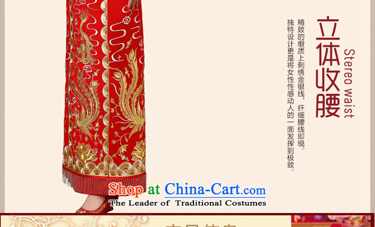 The autumn and winter load retro-soo Wo Service bridal dresses bows service wedding dress longfeng use skirt use Chinese wedding dress RED M picture, prices, brand platters! The elections are supplied in the national character of distribution, so action, buy now enjoy more preferential! As soon as possible.