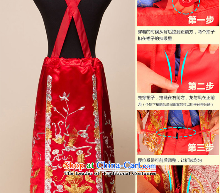 The autumn and winter load retro-soo Wo Service bridal dresses bows service wedding dress longfeng use skirt use Chinese wedding dress RED M picture, prices, brand platters! The elections are supplied in the national character of distribution, so action, buy now enjoy more preferential! As soon as possible.