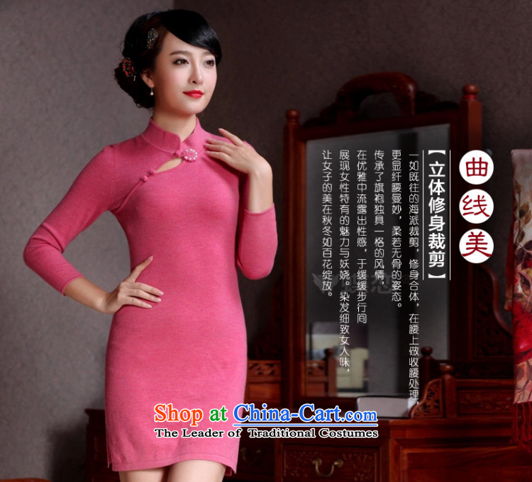 Butterfly Lovers 2015 Autumn new stylish improvement of qipao dresses wool retro short of what temperament qipao figure  L Photo 49093, prices, brand platters! The elections are supplied in the national character of distribution, so action, buy now enjoy more preferential! As soon as possible.