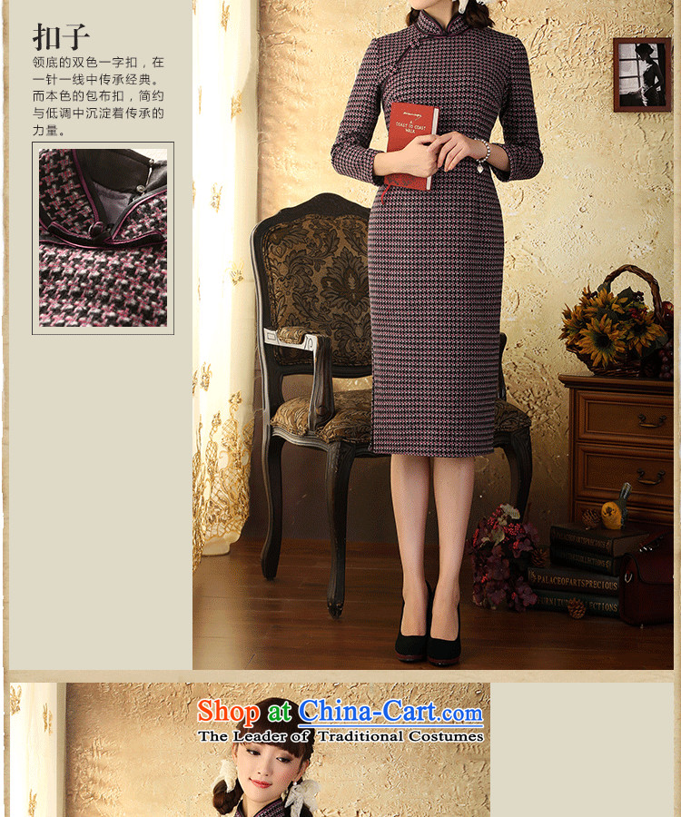 A Pinwheel Without Wind Yat Warmer? chidori of gross long-sleeved qipao improved retro new autumn and winter temperament cheongsam dress long latticed M picture, prices, brand platters! The elections are supplied in the national character of distribution, so action, buy now enjoy more preferential! As soon as possible.