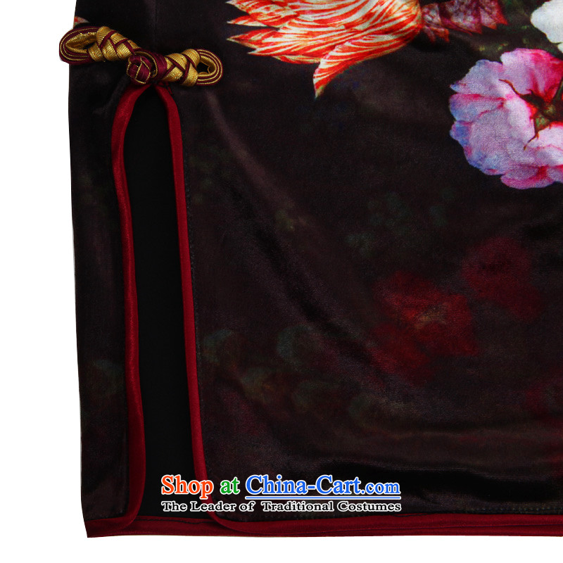 The Butterfly Lovers autumn 2015 new) cuff improved stylish cheongsam dress qipao daily velvet cheongsam 47004 Sau San figure - pre-sale period of 10 days , Butterfly Lovers , , , shopping on the Internet