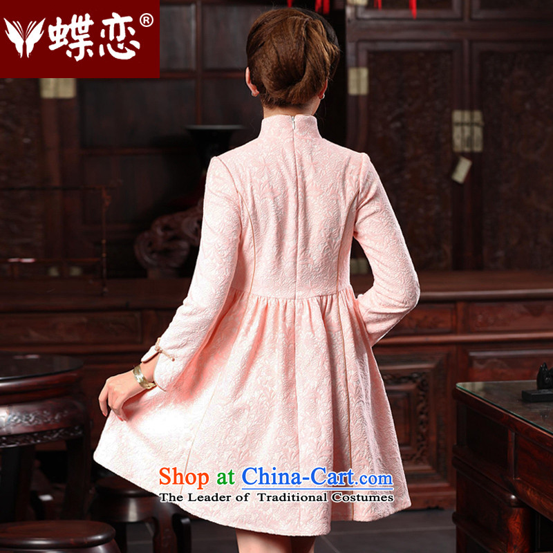The Butterfly Lovers autumn 2015 new stylish improved bridesmaid skirt retro style qipao serving short of Qipao 48019 light pink , L, Butterfly Lovers , , , shopping on the Internet