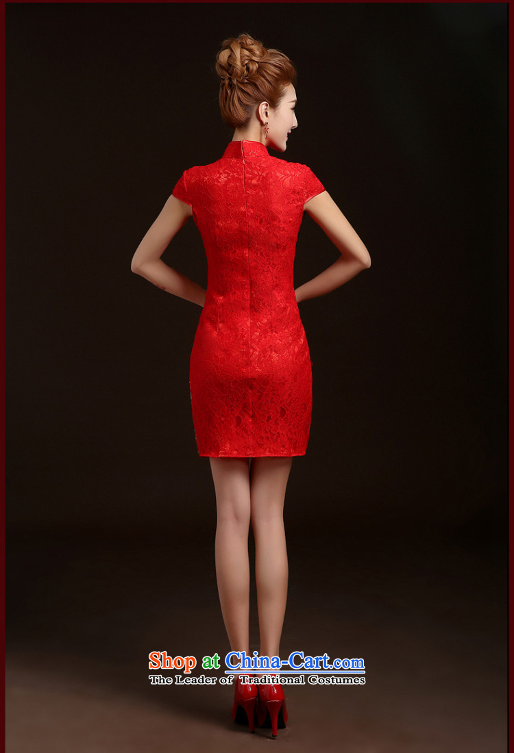 Beverly Ting bows Service Bridal Fashion 2015 Winter Wedding Dress Short of red retro embroidery cheongsam dress red dragon use S picture, prices, brand platters! The elections are supplied in the national character of distribution, so action, buy now enjoy more preferential! As soon as possible.