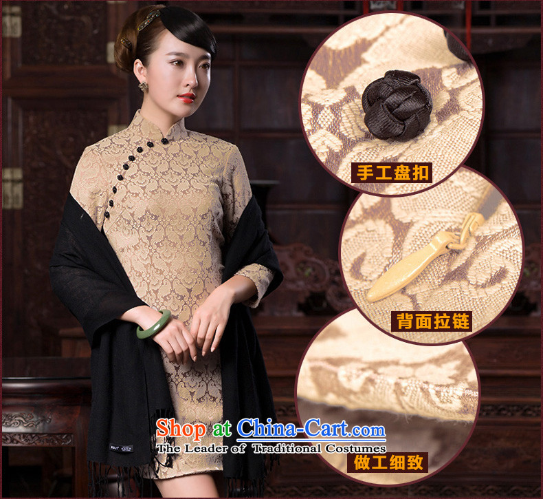 Butterfly Lovers 2015 Autumn new stylish improvement, Jacquard 7 cuff cheongsam dress 49070 White Bird tattoo M picture, prices, brand platters! The elections are supplied in the national character of distribution, so action, buy now enjoy more preferential! As soon as possible.