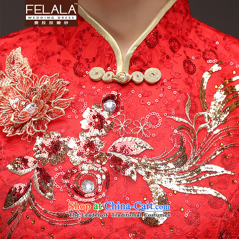 Ferrara 2015 new winter clothing thick retro Chinese collar maternity dress cheongsam dress XL Suzhou shipment of Ferrara wedding (FELALA) , , , shopping on the Internet