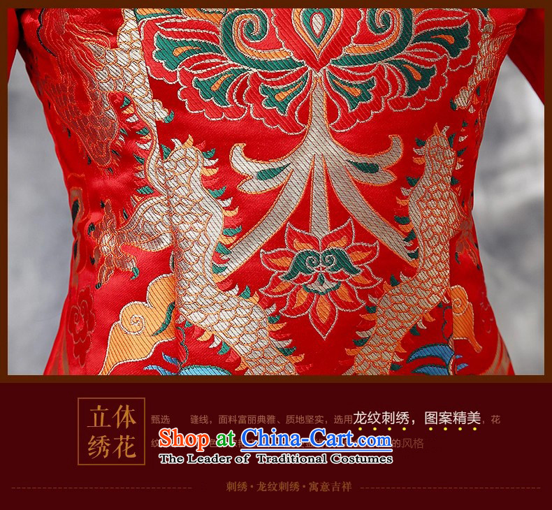 The leading edge of the days of the wedding dresses 2015 new marriages bows improved kit plus cotton qipao Fall/Winter Collections 867 red XXXL 2.4 feet waist picture, prices, brand platters! The elections are supplied in the national character of distribution, so action, buy now enjoy more preferential! As soon as possible.