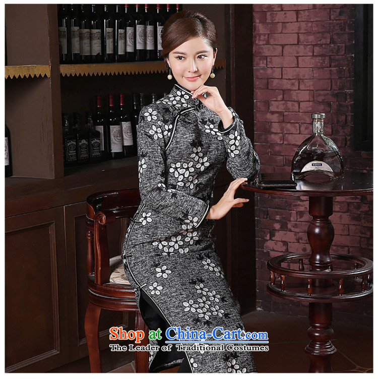 [Sau Kwun Tong] Xue Ying long thick qipao winter 2014 new long-sleeved cheongsam dress QC41028 retro pale XXL picture, prices, brand platters! The elections are supplied in the national character of distribution, so action, buy now enjoy more preferential! As soon as possible.