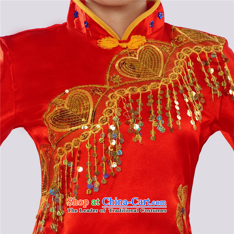 I should be grateful if you would have the Champs Elysees arts dreams 2015 new yangko clothing will yangko magua Janggu dancing wearing national costumes HXYM0026 female picture color XXL, incense arts dreams I should be grateful if you would have shoppin