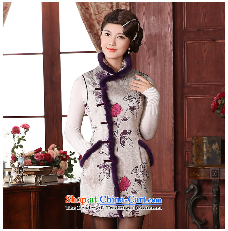[Sau Kwun Tong] rain mei 2015 Fall/Winter Collections Ms. Tang Dynasty Chinese folder folder of the cotton wool collar, a color photo of Kim TW41003 XXL, prices, brand platters! The elections are supplied in the national character of distribution, so action, buy now enjoy more preferential! As soon as possible.