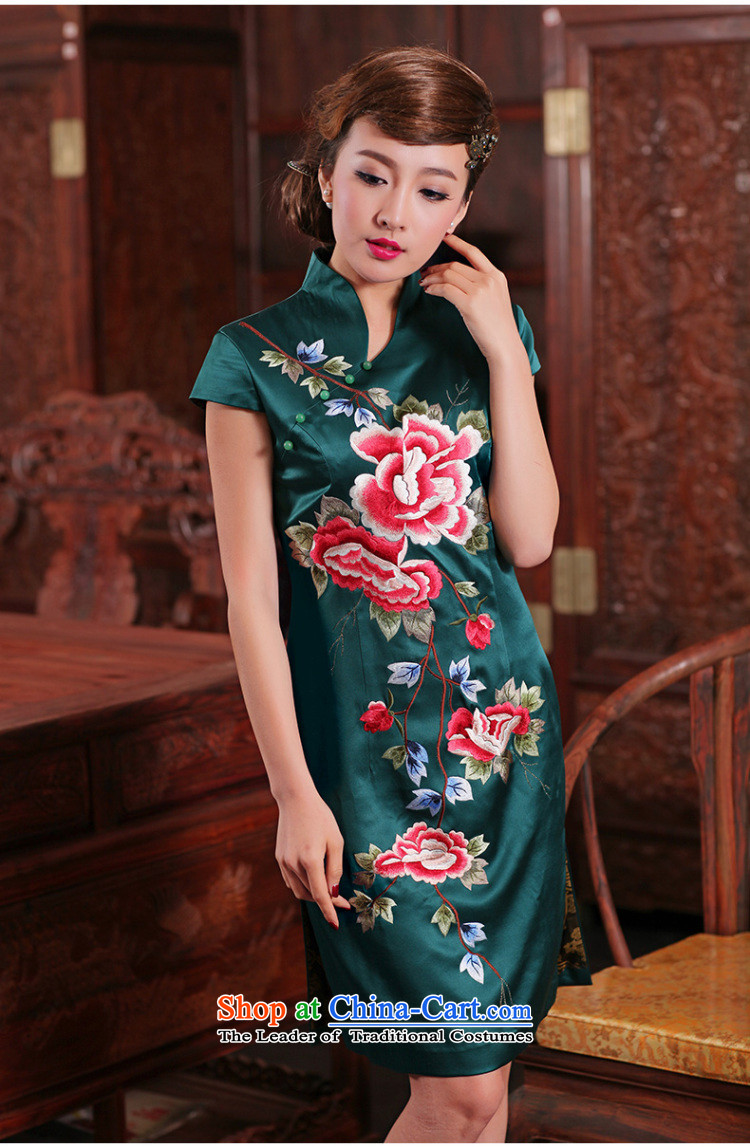 The Butterfly Lovers 2015 Summer new daily leisure qipao ethnic embroidery heavyweight Silk Cheongsam 49127 figure M picture, prices, brand platters! The elections are supplied in the national character of distribution, so action, buy now enjoy more preferential! As soon as possible.