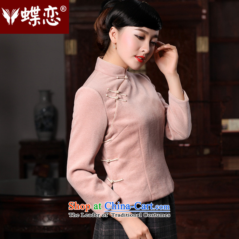 Butterfly Lovers 2015 Autumn new stylish improvement, Tang blouses wool? long-sleeved T-shirt 49138 Ms. qipao figure XL, Butterfly Lovers , , , shopping on the Internet