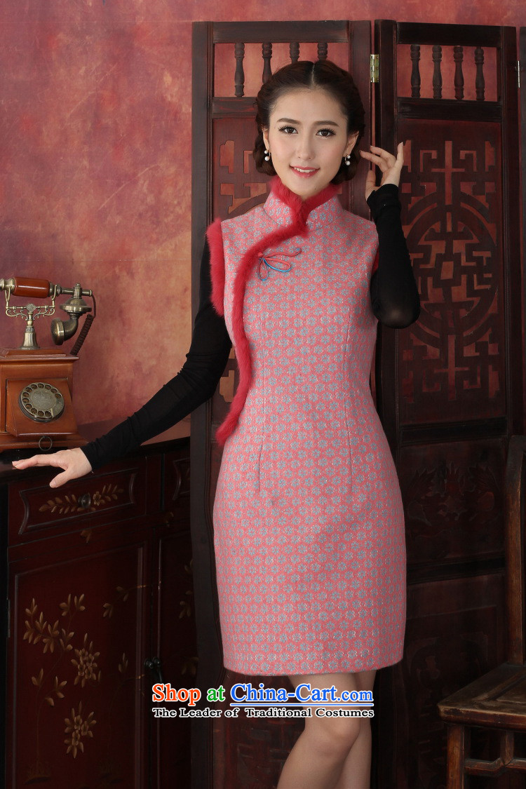 In the Fall of Jericho winter clothing stylish improved thick lace qipao rabbit hair clip elegant qipao manually dresses red L picture, prices, brand platters! The elections are supplied in the national character of distribution, so action, buy now enjoy more preferential! As soon as possible.