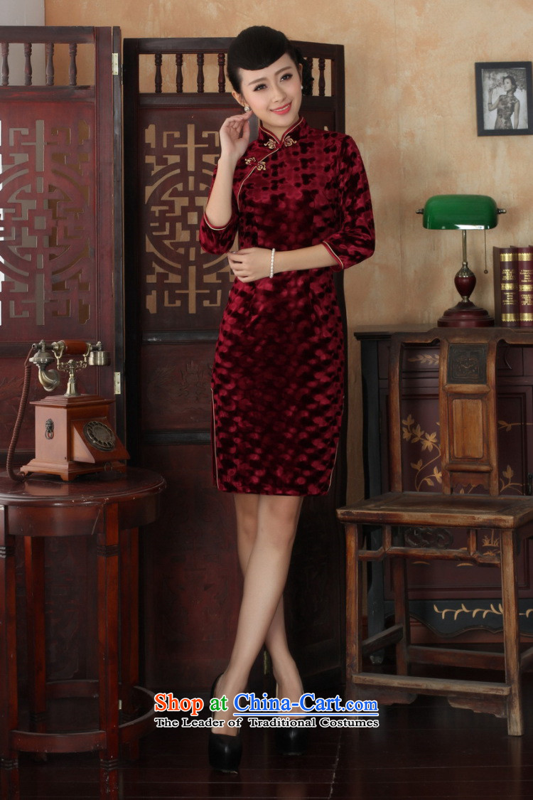 In the new kit, Tang dynasty ethnic Mock-neck manually detained women's gold velour Sau San cheongsam dress green XL Photo, prices, brand platters! The elections are supplied in the national character of distribution, so action, buy now enjoy more preferential! As soon as possible.