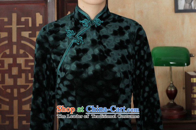 In the new kit, Tang dynasty ethnic Mock-neck manually detained women's gold velour Sau San cheongsam dress green XL Photo, prices, brand platters! The elections are supplied in the national character of distribution, so action, buy now enjoy more preferential! As soon as possible.