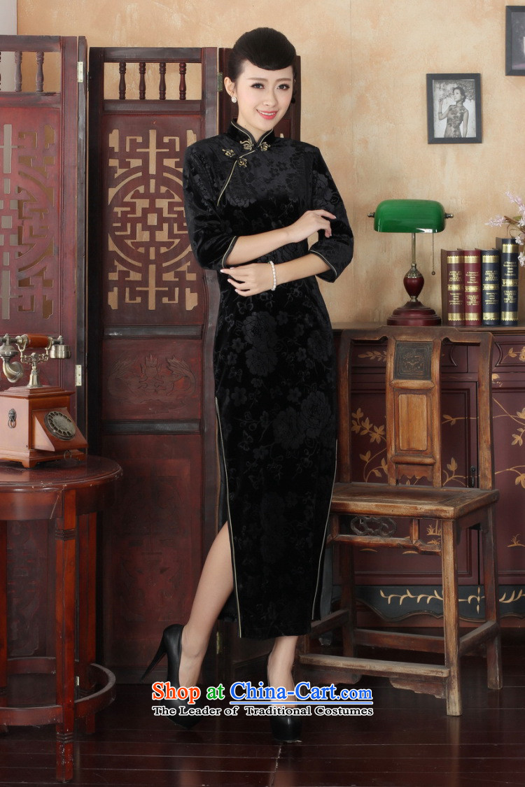 In the new kit, Solid Color Chinese elastic Kim long wool collar manually Tang Dynasty Sau San qipao detained dresses Blue M picture, prices, brand platters! The elections are supplied in the national character of distribution, so action, buy now enjoy more preferential! As soon as possible.