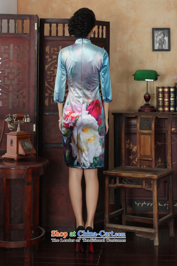 In the new kit, an elegant and women's gold velour collar manually disc detained Sau San Tong replacing cheongsam dress female figure S picture, prices, brand platters! The elections are supplied in the national character of distribution, so action, buy now enjoy more preferential! As soon as possible.