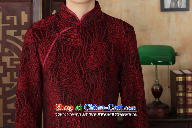 In the new kit, ethnic women lace gold velour collar manually disc detained Sau San Tong replacing cheongsam dress female figure XXL picture, prices, brand platters! The elections are supplied in the national character of distribution, so action, buy now enjoy more preferential! As soon as possible.