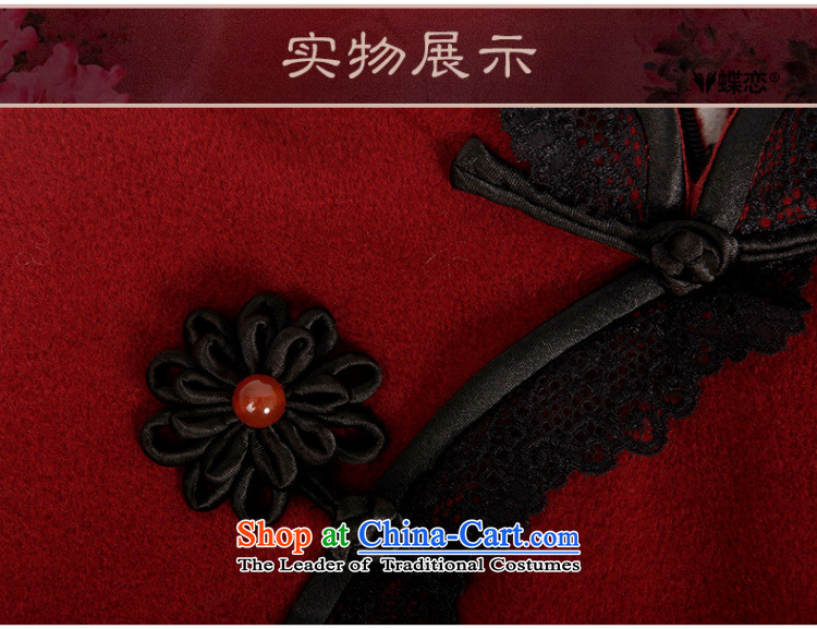 Butterfly Lovers 2015 Autumn new stylish skirt QIPAO) Improved lace decorated wool? 