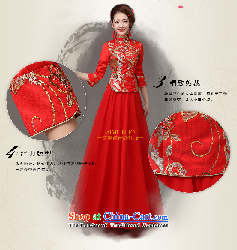 The HIV qipao 2015 Spring) long marriages red bows services retro lace on Chinese cheongsam dress Q0036 slice red L picture, prices, brand platters! The elections are supplied in the national character of distribution, so action, buy now enjoy more preferential! As soon as possible.