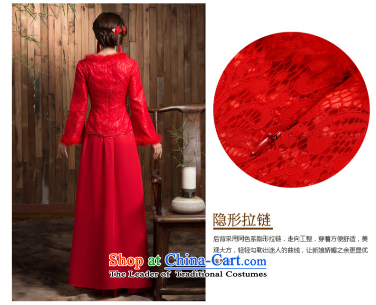 Non-you do not marry 2015 Winter New Service bridal dresses marriage bows red long skirt long-sleeved gross claim back door onto Red 2XL Photo, prices, brand platters! The elections are supplied in the national character of distribution, so action, buy now enjoy more preferential! As soon as possible.