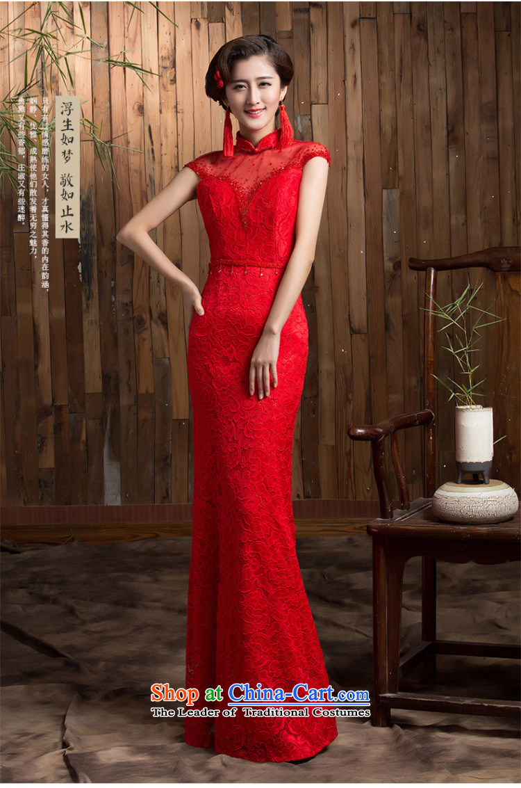 Non-you do not marry 2015 autumn and winter shawl red plus cotton long skirt qipao retro improved bride services Sau San small dresses bows back door onto red marriage L picture, prices, brand platters! The elections are supplied in the national character of distribution, so action, buy now enjoy more preferential! As soon as possible.