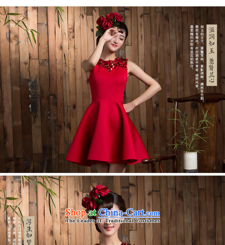 2015 new bows of autumn and winter clothing wedding bride short stylish Sau San Red Dress marriage small red dress 2XL pictures, prices, brand platters! The elections are supplied in the national character of distribution, so action, buy now enjoy more preferential! As soon as possible.