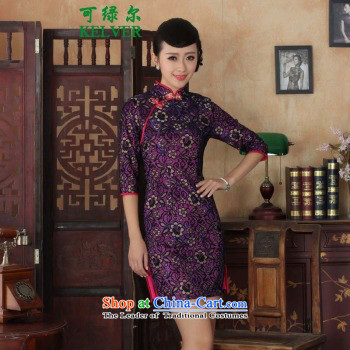 Green, a middle-aged man can fall and winter new products female Tang Gown cheongsam dress improved retro lace cheongsam dress in Sau San Cuff Color Picture L photo cheongsam, prices, brand platters! The elections are supplied in the national character of distribution, so action, buy now enjoy more preferential! As soon as possible.