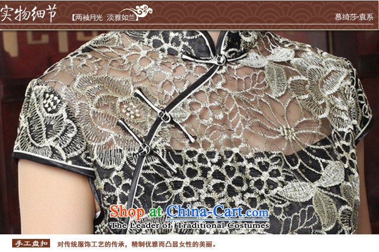 The cross-sa privacy yarn new 2015 short-sleeved Chinese qipao retro-to-day video thin lace Sau San improved cheongsam dress Y3156B L picture, prices, brand platters! The elections are supplied in the national character of distribution, so action, buy now enjoy more preferential! As soon as possible.