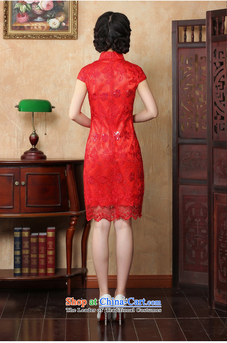 The spring and summer of 2015 Elizabeth Yee-new bride Wedding Dress Short, Sepia lace cheongsam dress red bows Y2019B SERVICE S picture, prices, brand platters! The elections are supplied in the national character of distribution, so action, buy now enjoy more preferential! As soon as possible.