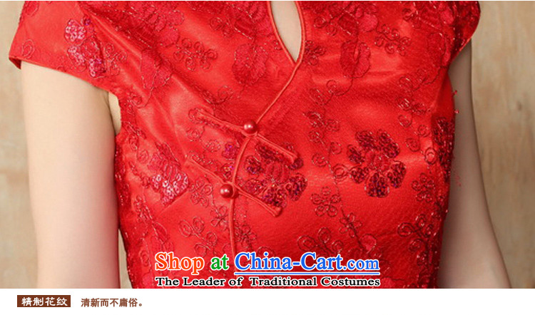 The spring and summer of 2015 Elizabeth Yee-new bride Wedding Dress Short, Sepia lace cheongsam dress red bows Y2019B SERVICE S picture, prices, brand platters! The elections are supplied in the national character of distribution, so action, buy now enjoy more preferential! As soon as possible.