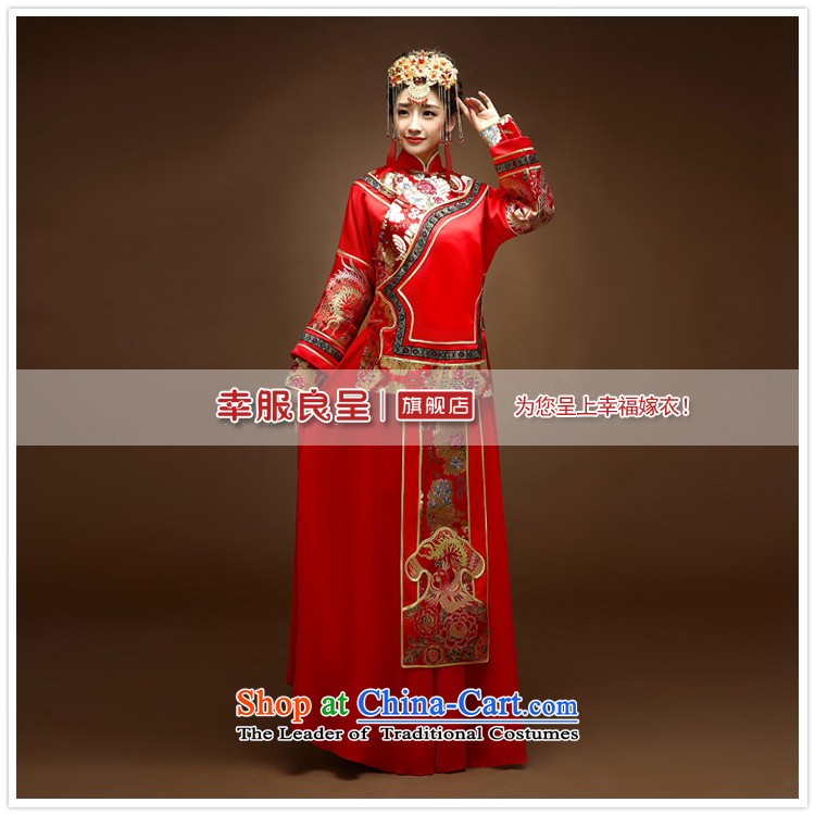 The privilege of serving Chinese-soo-Leung Wo-Wedding dress bride wedding dress red bows services qipao Soo kimono dragon use cluster RED M picture, prices, brand platters! The elections are supplied in the national character of distribution, so action, buy now enjoy more preferential! As soon as possible.