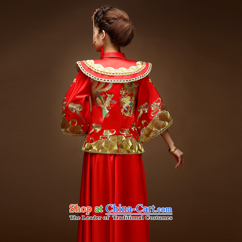 The privilege of serving-leung 2015 New Chinese wedding dress bride wedding dress bows and Miss Cyd Wo Service Longfeng cheongsam dress red 2XL, use the privilege of serving-leung , , , shopping on the Internet