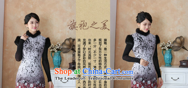 Floral winter clothing new cheongsam dress gross Tang dynasty? Ms. qipao rough edges Mock-neck stamp cheongsam dress suit - 1 red 3XL picture, prices, brand platters! The elections are supplied in the national character of distribution, so action, buy now enjoy more preferential! As soon as possible.